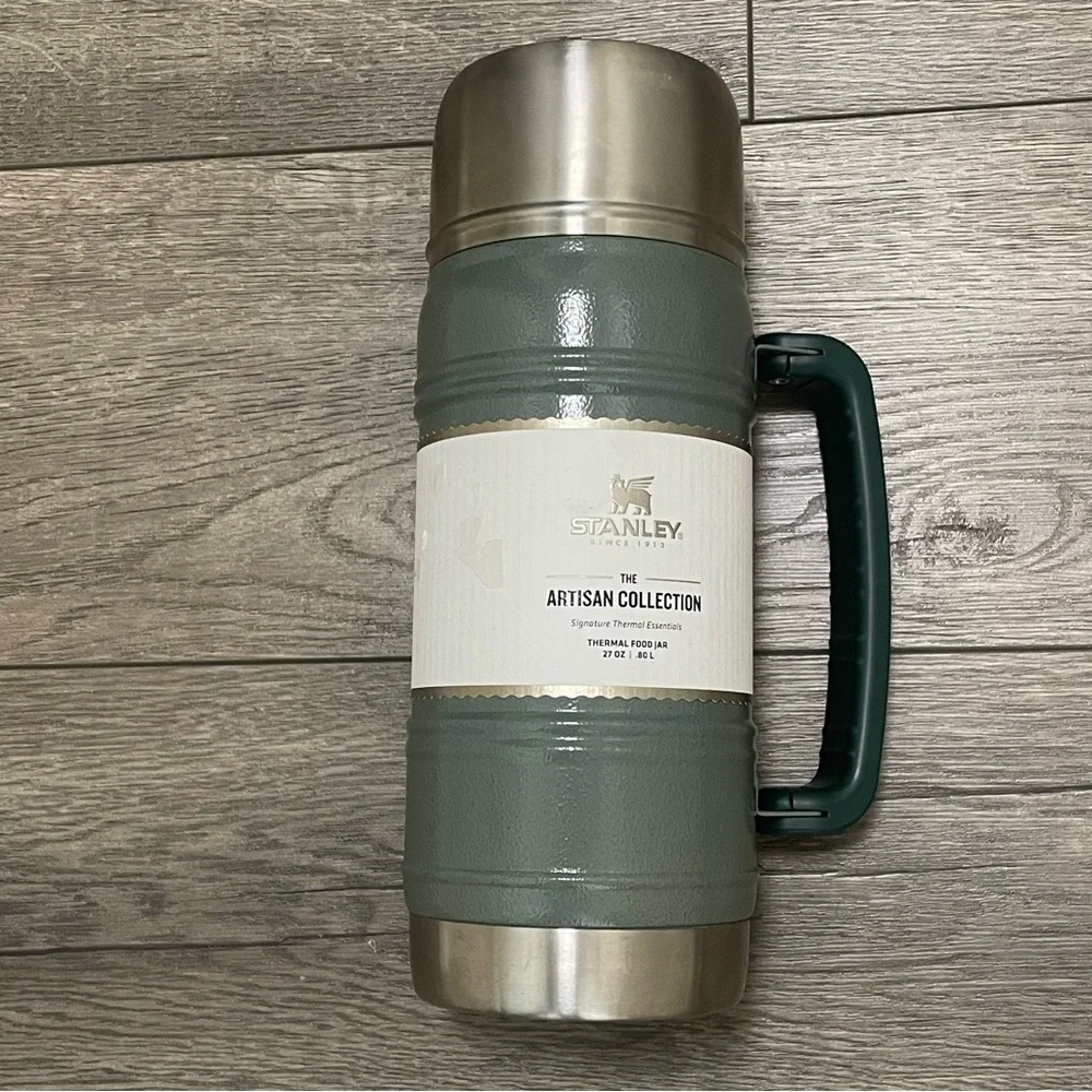Stanley The Artisan Collection Thermal Food Jar 27 oz. Hammertone Green NEW